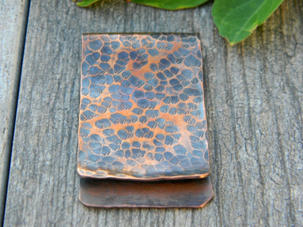 Money Clip Hammered Copper